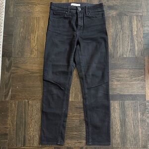 Used AUTHENTIC Sandro Paris Black Skinny Denim Jeans - Size 36